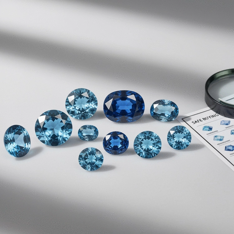 how to buy natural blue gemstones safely online