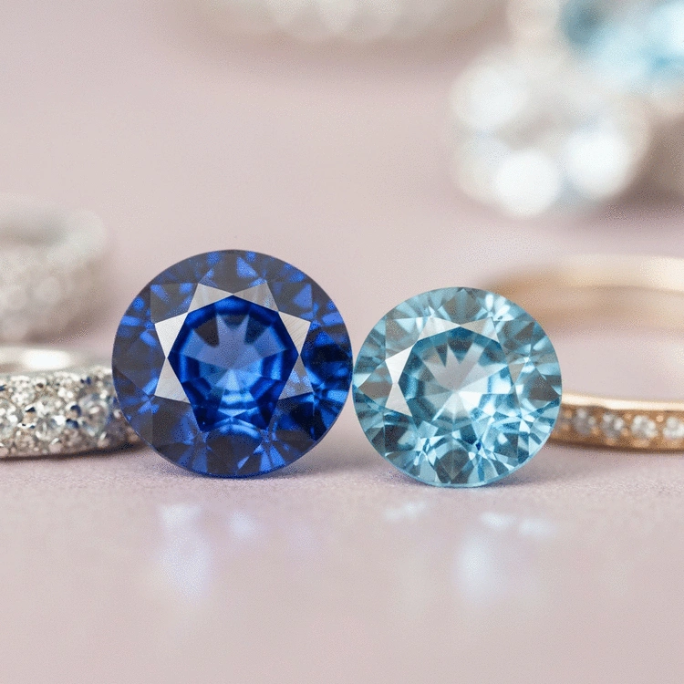 Symbolism of blue gemstones throughout history: sapphire, aquamarine, and more