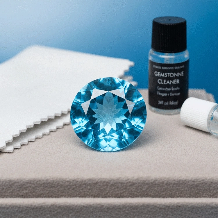how to prevent scratches on blue topaz gemstones
