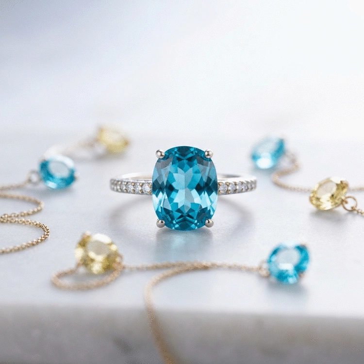 Buying Guide for Blue Topaz Jewelry