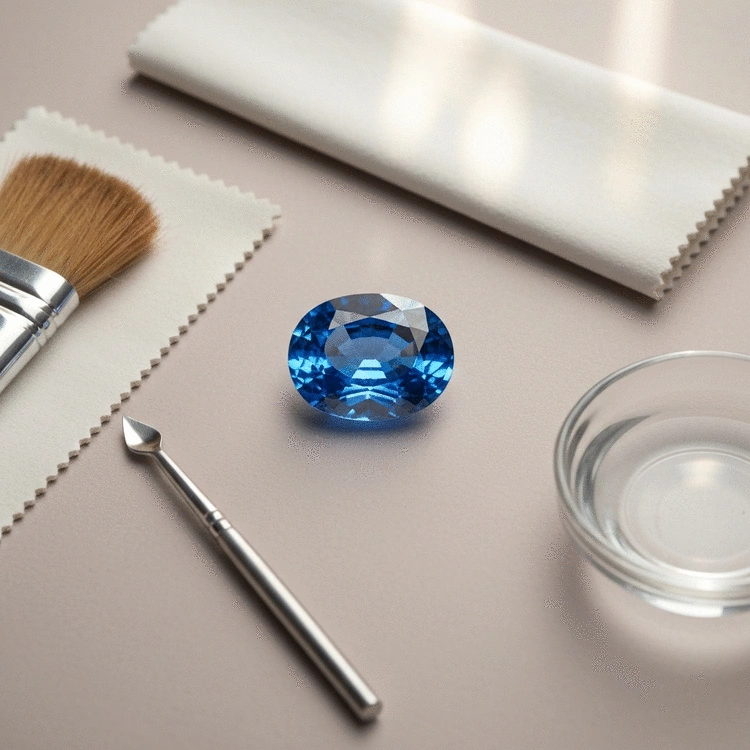 Caring for Blue Gemstones: A Guide