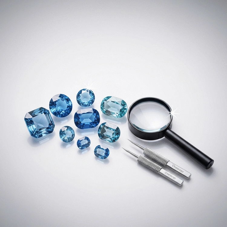 Evaluating Blue Gemstone Quality