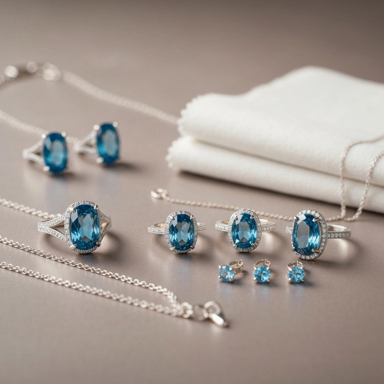 Cleaning Natural Blue Gemstone Jewelry