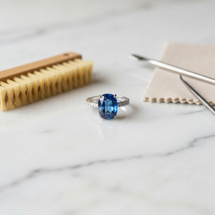 Cleaning Your Blue Sapphire Jewelry