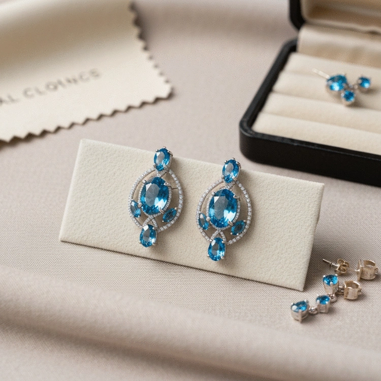 Caring for Blue Gemstone Earrings